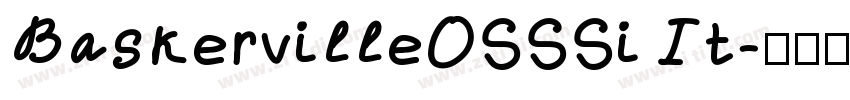 BaskervilleOSSSi It字体转换